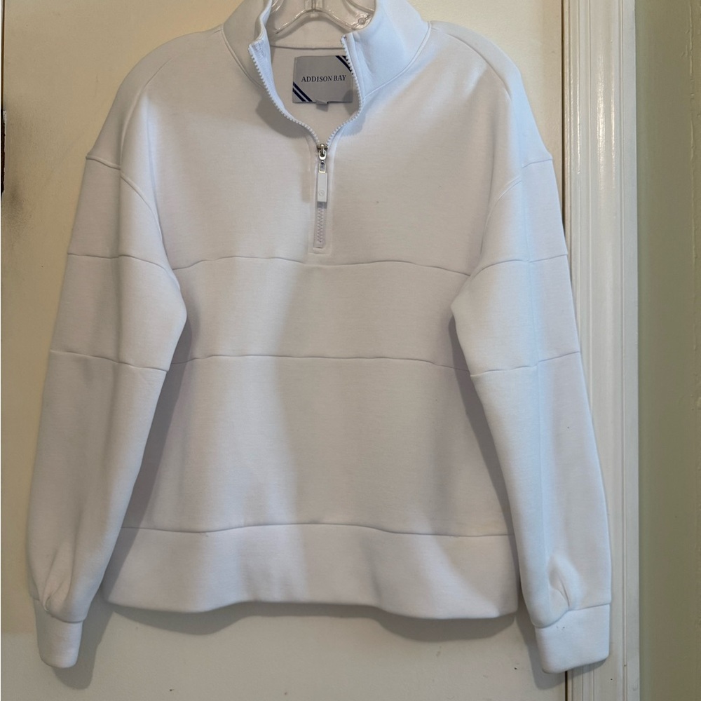 Addison Bay White Sweatshirt